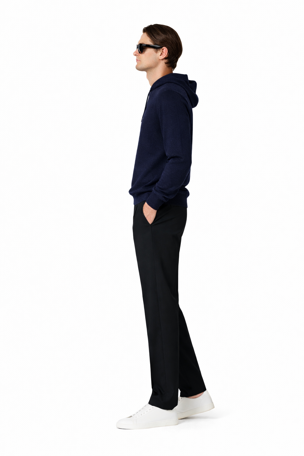 Obsidian Blue Hooded Sweater