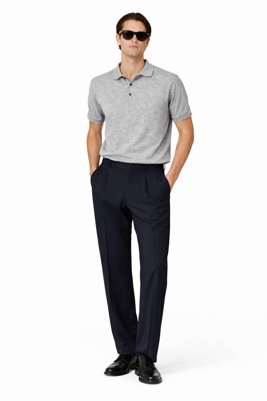 Mineral Grey Polo Shirt