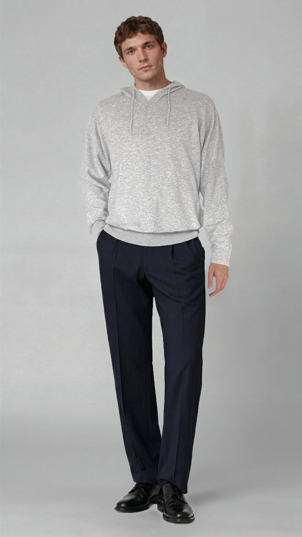 Mineral Grey Hooded Sweater