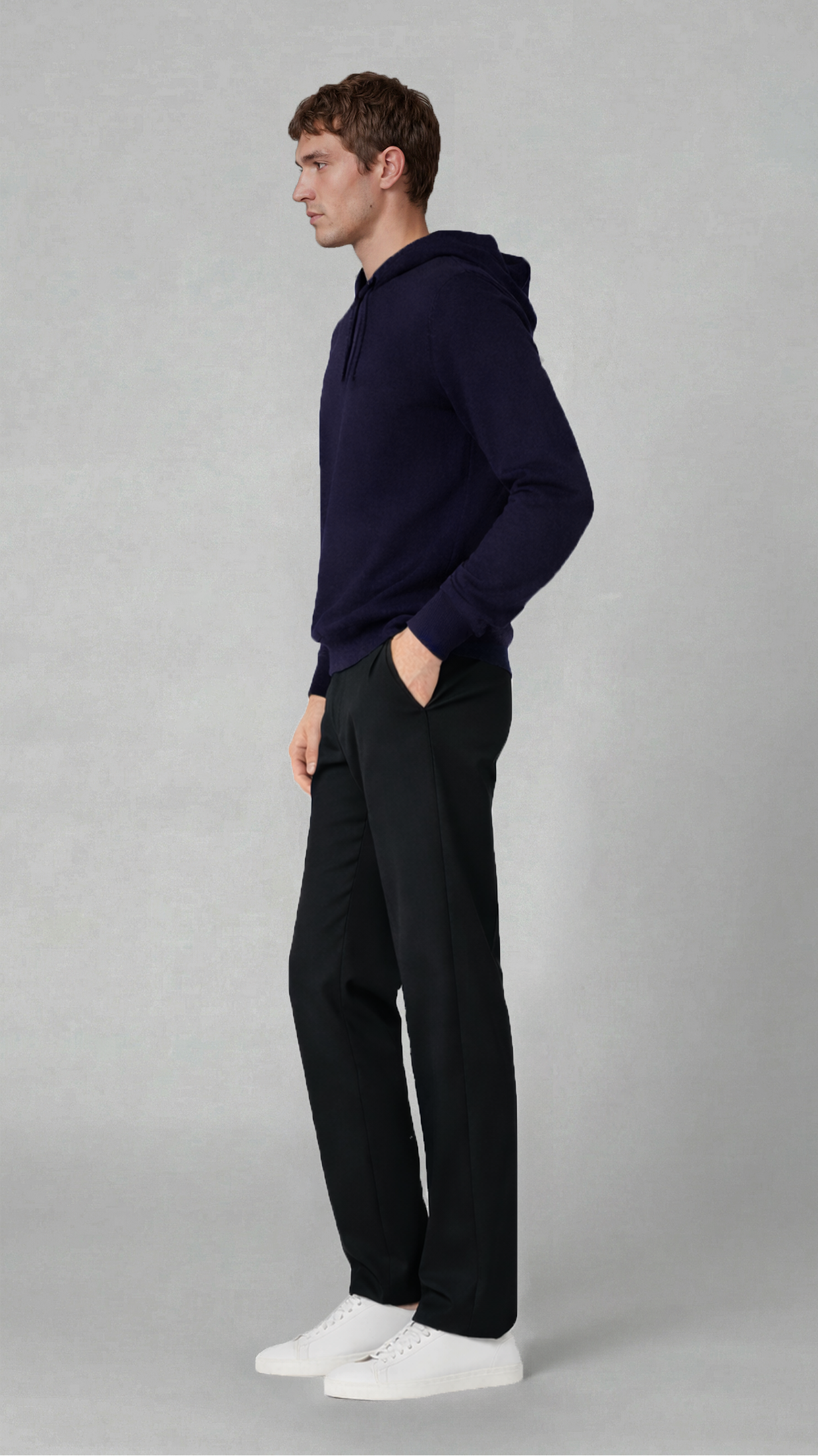 Obsidian Blue Hooded Sweater