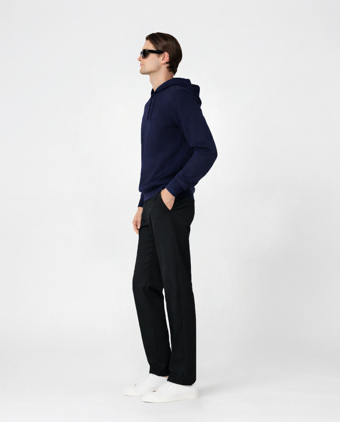 Obsidian Blue Hooded Sweater