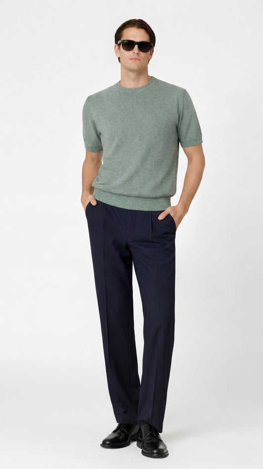 Sage Green Crewneck T-Shirt