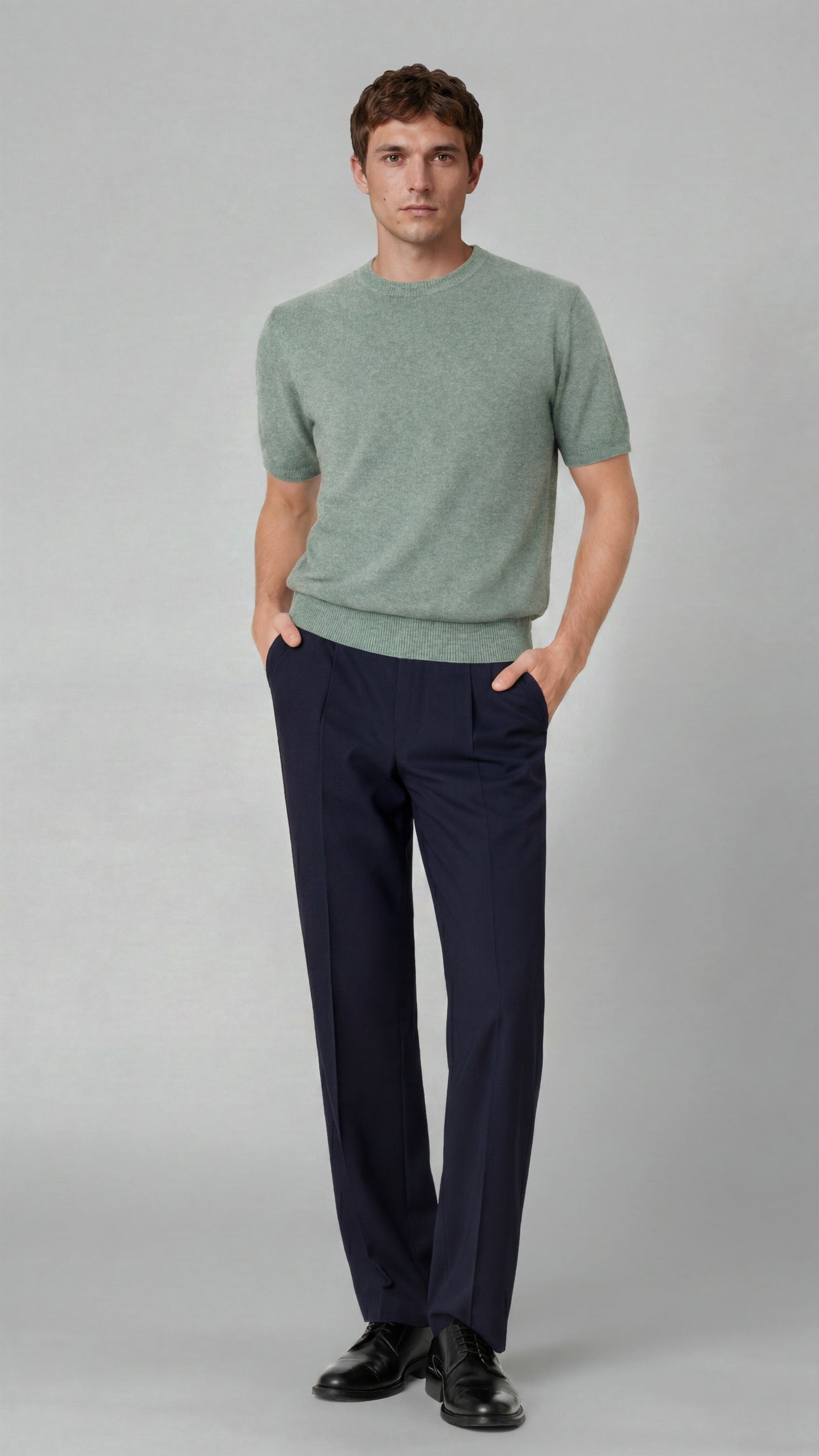 Sage Green Crewneck T-Shirt