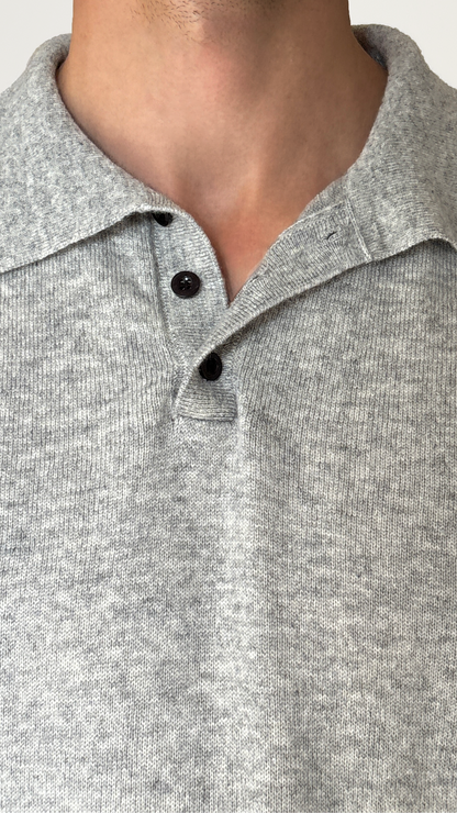 Mineral Grey Polo Shirt