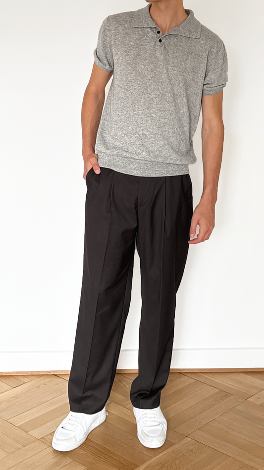 Mineral Grey Polo Shirt