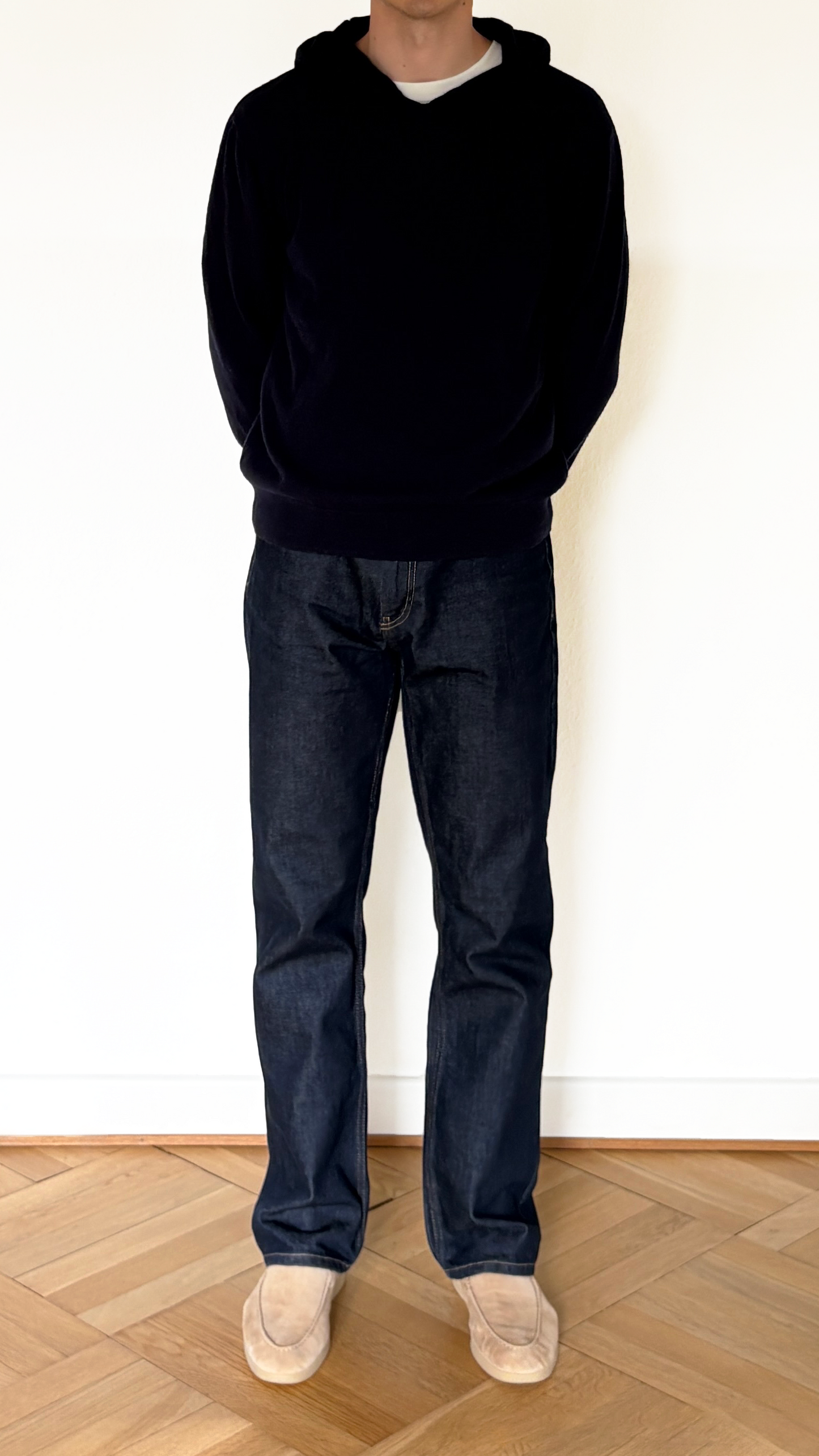 Obsidian Blue Hooded Sweater