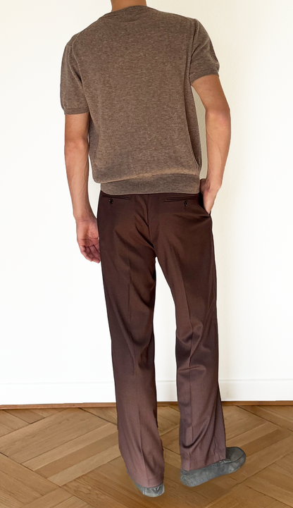 Taupe Crewneck T-Shirt