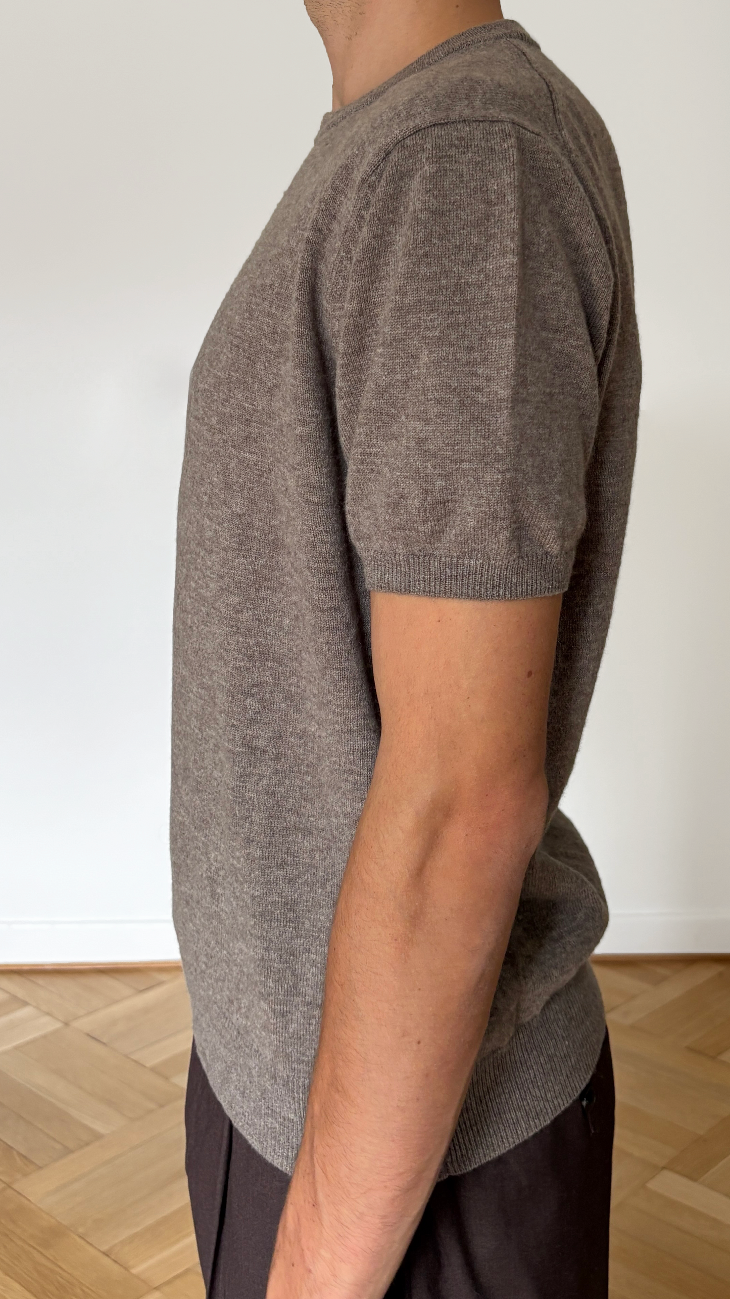 Taupe Crewneck T-Shirt