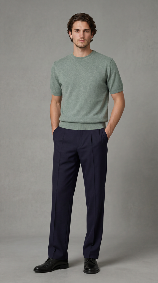 Sage Green Crewneck T-Shirt